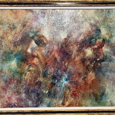 Original oil painting by listed artist Richard Ward (R.C. Ward). Measures approx. 20