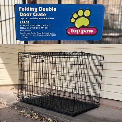 Large Folding Doble Door Crate   $35