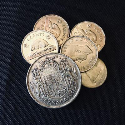 1940 Canada 5 cents @ $55
1941 Canada 5 cents @ $70
1961 & 1964 Canada 5 cents @ $1 each