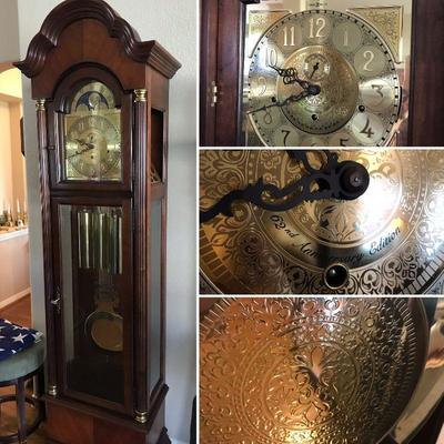 Howard Miller 62nd Anniversary Edition grandfather clock. Model 610-427. Estate sale price: $750