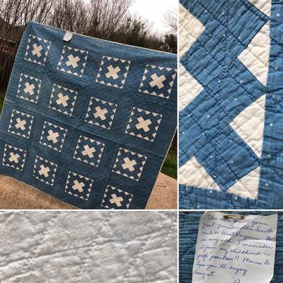 Hand-made quilt. Excellent condition. $125