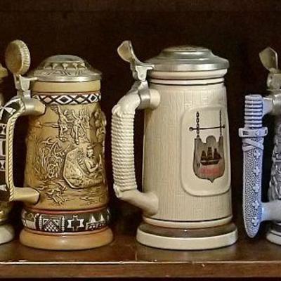Avon collection beer steins. Made in Brasil. $5 each.