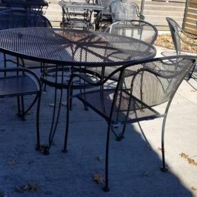 Metal Outdoor Table And Chair Set