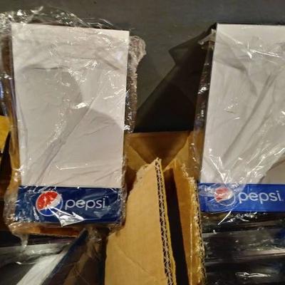 Lot Of 3 Boxes Table Displays - Plastic, Pepsi