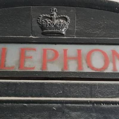 Black Telephone Booth From London..