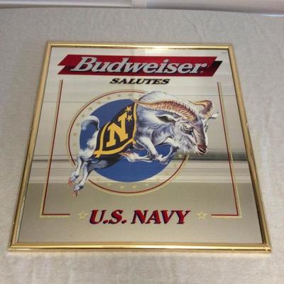 MMF038 Vintage Budweiser Mirrored Picture