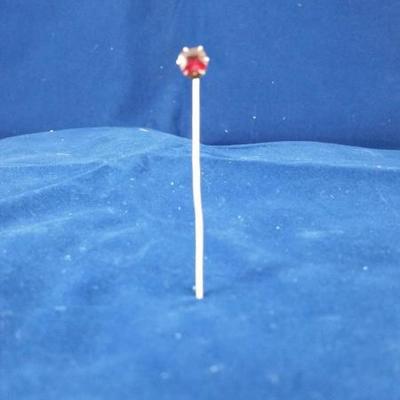 Vintage 14kt Natural Ruby Stick Pin