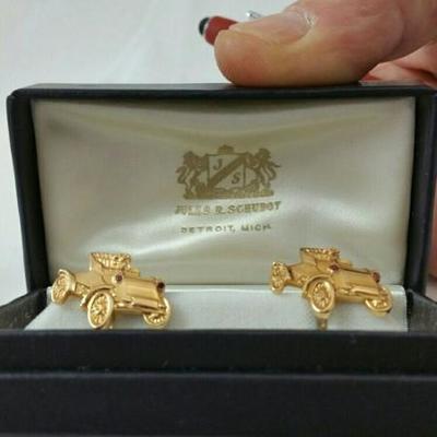 14kt Gold Ford Model T Cuff Links