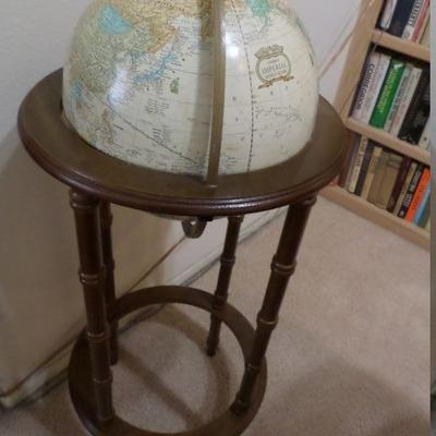 Free Standing Globe in solid  wood stand
