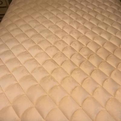 Clean full size bed with MCM headboard 