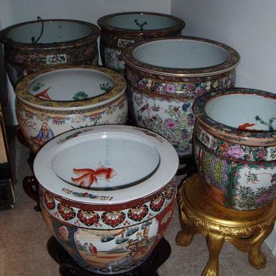 20th century Chinese Goldfish Bowls