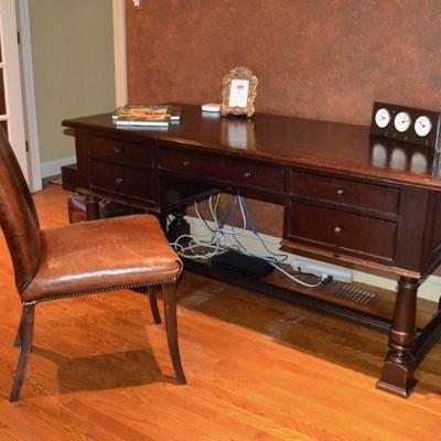 South Cone leather top desk