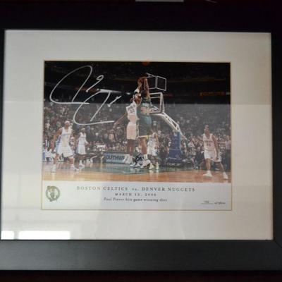 Autographed Paul Pierce photo
