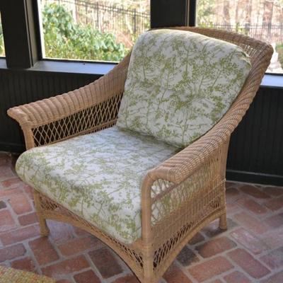 Matching all-weather wicker chair