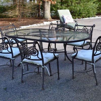 Patio table with 6 chairs