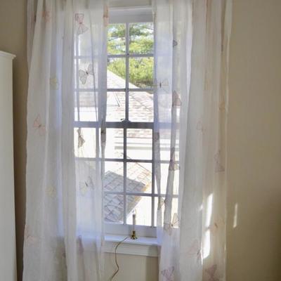 3 Pairs of butterfly voile panels