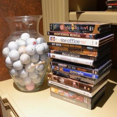 DVD's and golf balls