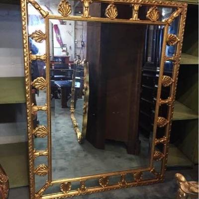 Lg Ornate Beveled Mirror