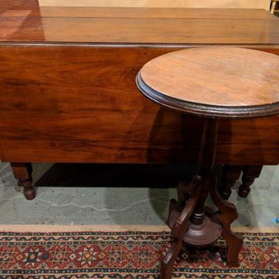 Atq Cherry Gate-Leg and Accent Table