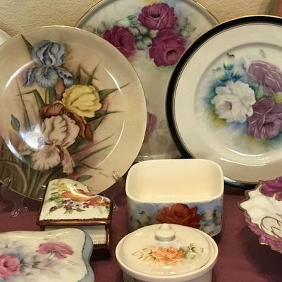 Handpainted China pieces