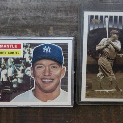 Mickey Mantle & Babe Ruth cards