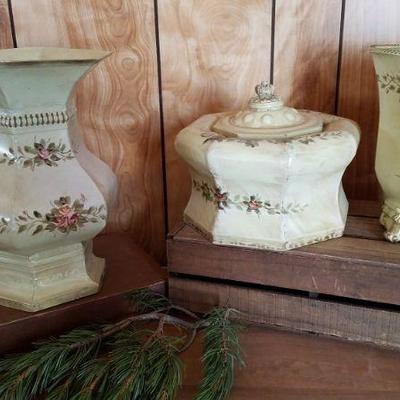 Three French Country Decor Tins