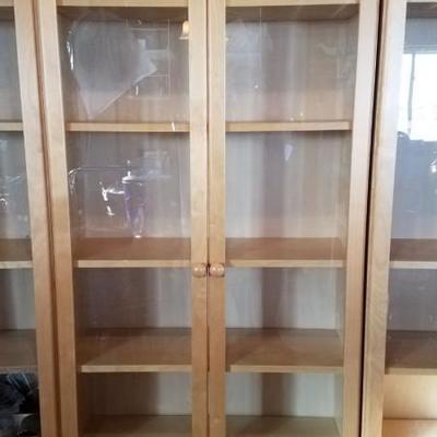 Wood and Glass Cabinet (1)