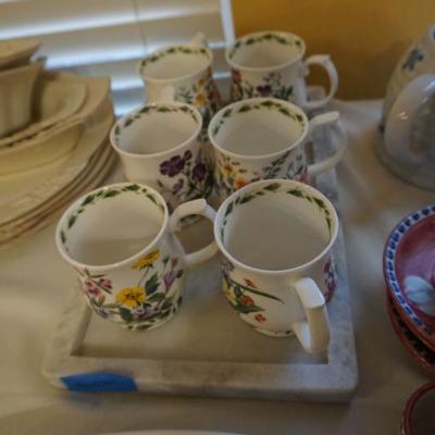 6 piece Floral Tea Set