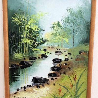 KVV005 Original Oil Painting of a Stream