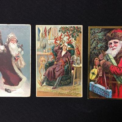 19th C Christmas postcards