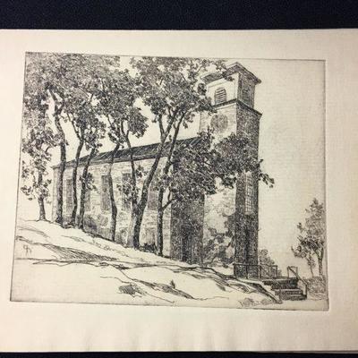 small etching