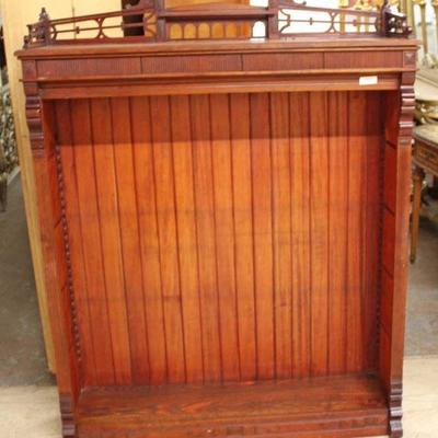 ANTIQUE Victorian Open Front Bookcase in the Mahogany â€“ auction estimate $200-$400 