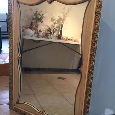 Vintage Solid Wood Mirror 