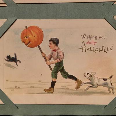 Antique Holiday Postcard Collection INCLUDING Halloween Card! #happyhunting