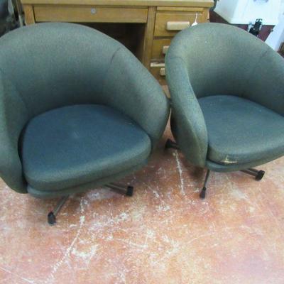 Mid century modern swivel chairs