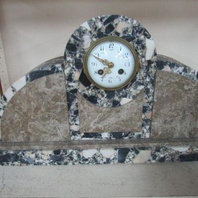 Art Deco Marble Clocks