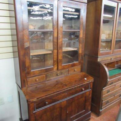 Mid 1800's Bookcase Desk