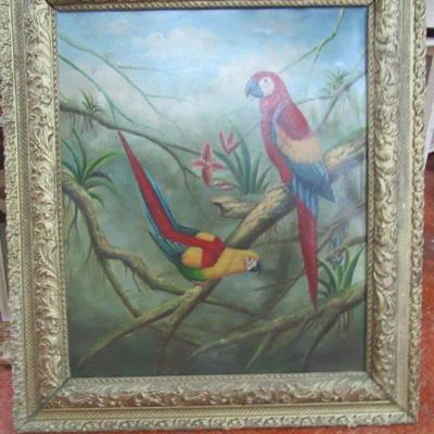 Parrots Painting