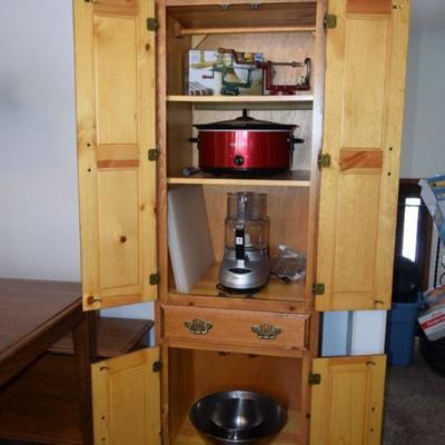 Storage Cabinet & Small Appliances