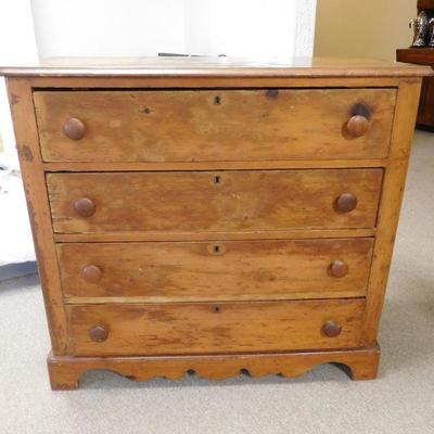 1860's Four (4) Draw Chest