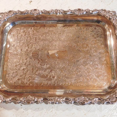 Baroque Sterling Tray by Wallace -- 56.66 Troy Ounces