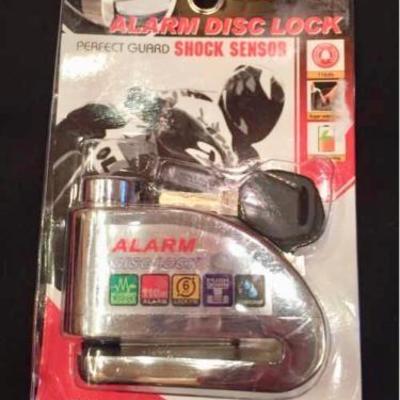Shock Sensor Alarm Disc Lock