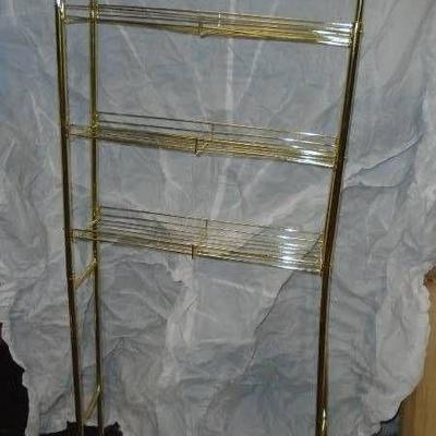 Brass Plated Free Standing Over Commode 3 Tier She ...