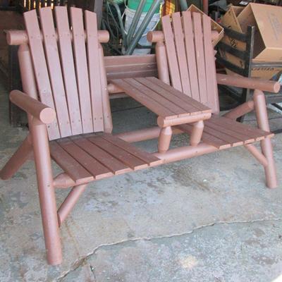 Redwood Settee for Outdoors 