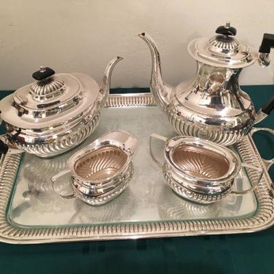 Sheffield silver plate tea set