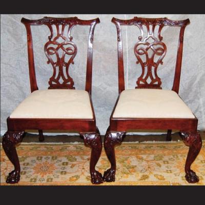 Set of 4 Chippendale Chairs from the historic Charleston Collection by Baker