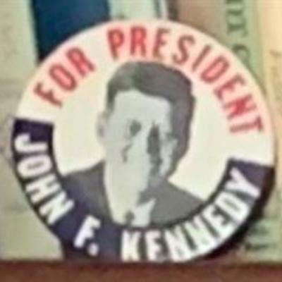 Kennedy political button