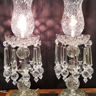 Second pair of lustre lamps
