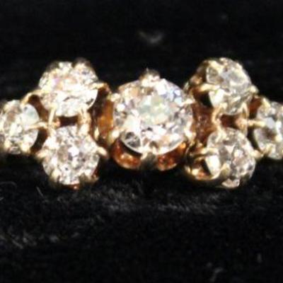 14k 7 stone Diamond Ring