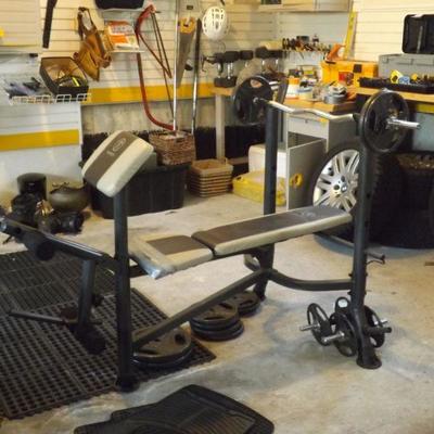 Marcy Weight bench with leg extenders